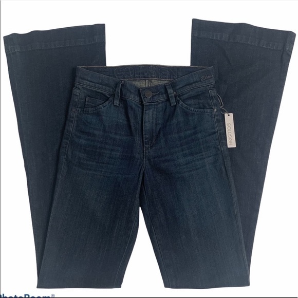 NWT Goldsign Dark Blue Wash Mid-Rise Bootcut Jeans - Picture 3 of 14